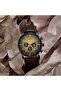 Men's Stainless Steel Watch, Brown Leather Band | Trn-D43b - 3