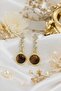 Tiger Eye Design Earrings - 3