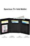 VALENCHI Men's Genuine Leather Rfid Blocking Slim Trifold Wallet With 7 Cards+1 Id Window+2 Note Com - 3