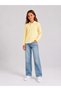 Girls & Boys Unisex Yellow 100% Cotton Polo Collar Long and Short Sleeve 2-Piece T-Shirt Set - 2