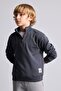 Oversize Half Zipper High Collar Sweatshirt for Boys H7132A826Au - 3