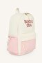 Text Printed Multi-Pocket Backpack for Girls H9256A8Ns - 2