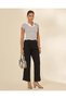 Women Grey Twofer Collared Rib Top - 5