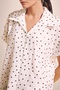 Relax Fit Shirt Collar Polka Dot Short Bat Sleeve Blouse H8753Ax26Au - 5