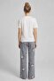 Egyptian Women's Cotton Pajama Set Gray/White - 2
