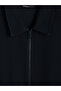 Lcwaikiki Classic Polo Collar Men's Zippered Sweatshirt - 3