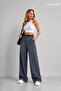Women's Belted Oversized Palazzo Women's Pants Belted - 5