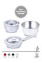 Click Cookware Set Beige |   18/10 Stainless Steel |   Removable Handle |   18 Cm-22 Cm-22 cm | - 4