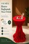 Dertsiz Tied Bistro Tablecloth - Wedding Event Organization Hotel Restaurant Cocktail Table Cover - 4