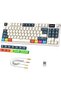 كيبورد ألعاب ميكانيكي لاسلكي K86 من اتاك شارك، 2.4G/BT5.0/USB-C، تصميم TKL 75% 87 مفتاح كويرتي، شاشة