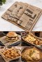 Newspaper Patterned Greaseproof Serving Paper 26X36 cm Hamburger Potato Presentation Paper (50 Pieces) - 3