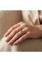 Heart Model Blue Stone Women's Ring - 3