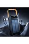 50,000mAh Solar Power Bank with Dual USB Outputs, LED Display & Built-in Cables - 5