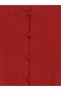 Peak New Season Red Dress with Bicycle Collar and Decorative Button Details. - 7