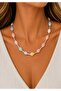 Candy Gold Color Pastel Stone Necklace (43+5 cm) - 3