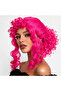 Neon Pink Curly Cosplay Wig - Lined Inside Bx40 - 2