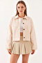 Women's Embroidered Beige Jacket - 7