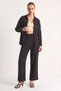 Women's Muslin Palazzo Black Trousers - 4