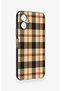 Omix X5 Compatible Cream Plaid Patterned Silicone Case - 3