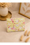 Flamingo Patterned Yellow Multi-Compartment Card Holder – Slim Design Women's Card Wallet