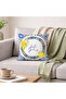 Hello Spring Blue Yellow Tile Patterned Decorative Throw Pillow Cover 43X43 cm - 6