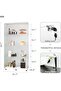 64.5'' Glass Display 4-Shelf Cabinet in Clear with Two Door, White Curio Cabinet Case Collection Display Case, Floor Standing Bookshelf for Living Room Bedroom Home Office (White) - 2