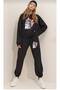 Zero-Collar Sweat Suit 2-Piece Combination Winter Model for Women/Girls