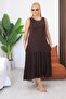 Plus Size Pleated Pocket Dress - 3