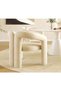 Modern Minimalist Design Single Sofa - Comfy and Fluffy Vanity Chair, Elegant Furry Makeup Desk Chair for Bedroom, Living Room, or Dressing Room 61x56x78 cm. - 4