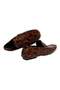 Brown Laceless Genuine Leather Men's Shoes - 2