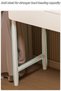 Vanity Desk, Makeup Dressing Table Vanity Bench with Locker, Multifunctional Dresser Makeup Storage Cabinet with Drawers for Women and Girls, White 100cm - 4