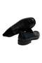 Black Color Laceless Genuine Leather Men's Shoes - 2