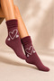 Women's Patterned Curly Terry Socks 4-Piece Socks - 2