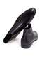 Black Color Laceless Genuine Leather Men's Boots - 2