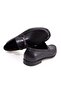 Black Color Laceless Genuine Leather Men's Shoes - 2