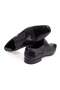 Black Color Lace-Up Genuine Leather Leather Sole Men's Shoes - 2