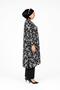 Women's Large Size Crispy Pattern Feramuar Tunic - 4