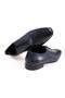 Dark Blue Color Lace-Up Genuine Leather Leather Sole Men's Shoes - 2
