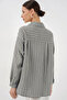 Women's Striped Oversize Shirt 20293 - Gray - 3
