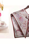 Phoenix (Simurg) / Emerald Patterned Cream Dried Rose Flower Motif Luxury Women's Shoulder Shawl - Collar - 3