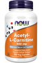 Acetyl-L Carnitine 500 Mg Amino Acid Brain and Nerve Cell Function 100 Veg Capsules