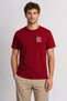 Strawberry Grunge Collage T-Shirt - Red