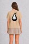 Linol Print Pear Design T-Shirt - Cream - 4