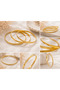 Steel Gold Thick Triple Ajda Set Bracelet - 2