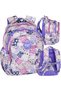 CoolPack rucsac școlar cu multiple compartimente, mare (A4), alb multicolor - 5