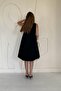 Black Comfort Balloon Dress - 4