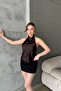 Brown Degaje Satin Blouse