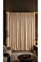Beige Single Panel Blackout Background Curtain Light-Proof Blackout and Sun Blocking Curtain - 2