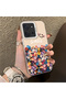 Mi 14t 5g Compatible Silicone Edge Hard Back Case Couple Phone Case with Floral Pattern - 3