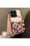 Redmi K90 5g Compatible Silicone Edge Hard Back Case Couple Phone Case with Floral Pattern - 3